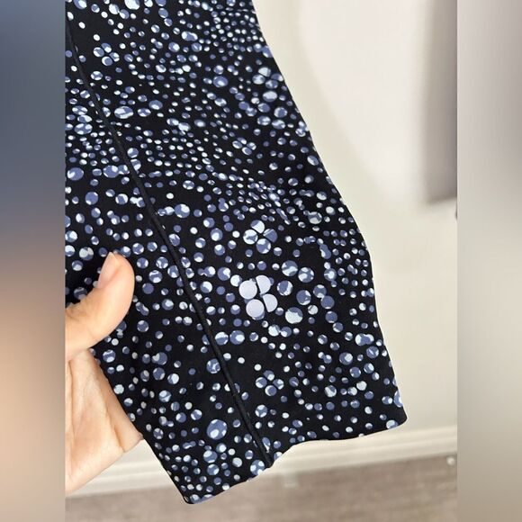 Sweaty Betty Power High Waist ⅞ Workout Leggings in Blue Celestial Dot Print - Picture 10 of 13